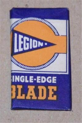 MINT IN PACKAGE LEGION SINGLE EDGE RAZOR BLADE J.C. PENNEY