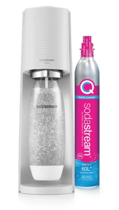 新品未使用　sodastream TERRA SodaStream Terra Sparkling Water Maker + (Quick Connect cqc bundle)