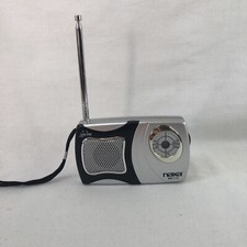 Naxa NR-712 AM/FM Mini Pocket Radio with Speaker Tested  Works AAA Batteries