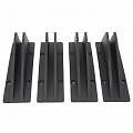 Für 4PCS Car Rear Lower Spoiler Sporty Universal Rear Bumper Chassis Diffusor