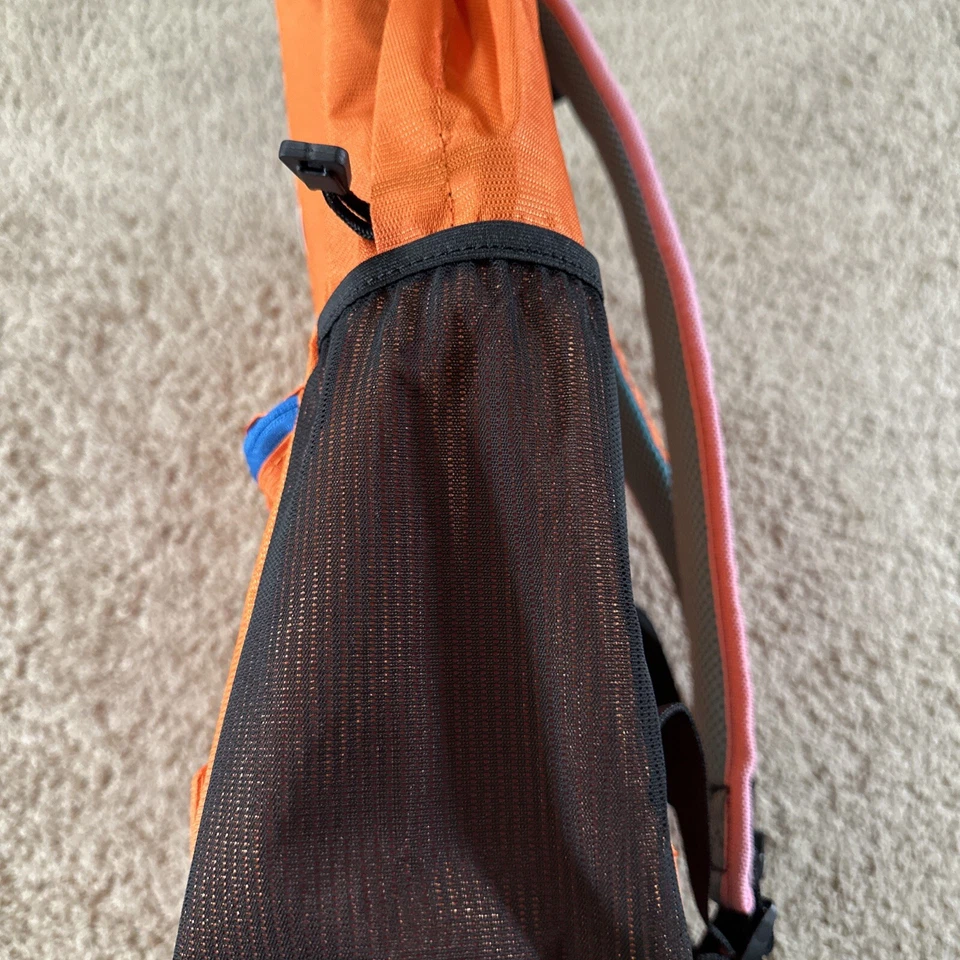 Mochila Vessel Adulto Naranja Lona Impermeable Bolsillos Senderismo Aire Libre Foto 4 de 4