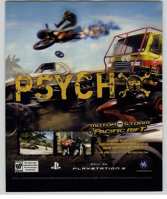 MotorStorm: Pacific Rift Racing Game Promo Playstation 3 2008 Print Ad/Poster 
