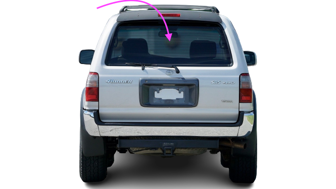 2001 Toyota 4Runner Passenger Side Right Rear Vent Window Glass For ...