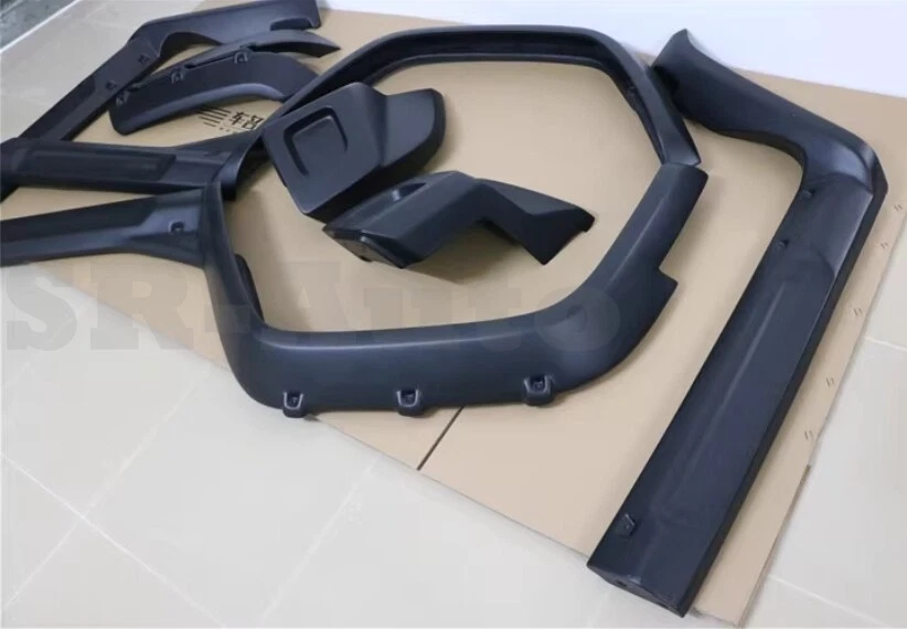 Para Hummer H2 2003-2009 Carrocería ancha Rueda-ceja Protector Versión Cuerpo ancho Ángulo 8 piezas Foto 4 de 4