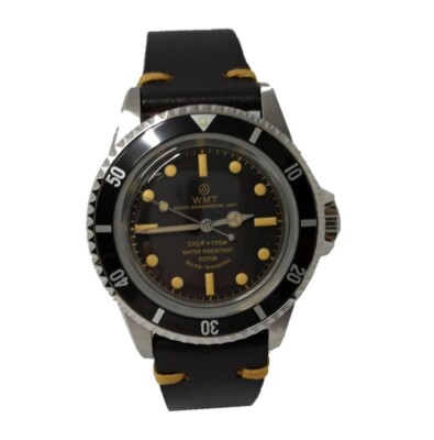 Walter Mitt Royal Vintage Automatic Steel Black Leather Men's Watch