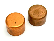 1-1/4" Copper Sweat Fitting Cap LOT OF 2