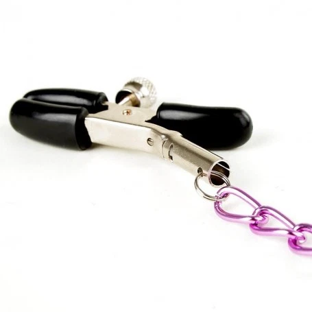 Pinze per capezzoli strizza seno donna con catena nipple bondage fetish chain - Foto 2 di 5