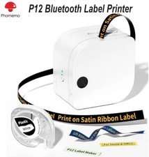 Phomemo P12 Bluetooth Printer Thermal Transfer Label Maker Sticker Machine
