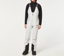 OAKLEY Women's DHARMA Softshell BIB Snow Pants - Lunar Rock - Medium - NWT