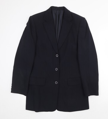 DCC Damen Blazer blau Polyestermischung Größe 12 Knöpfe