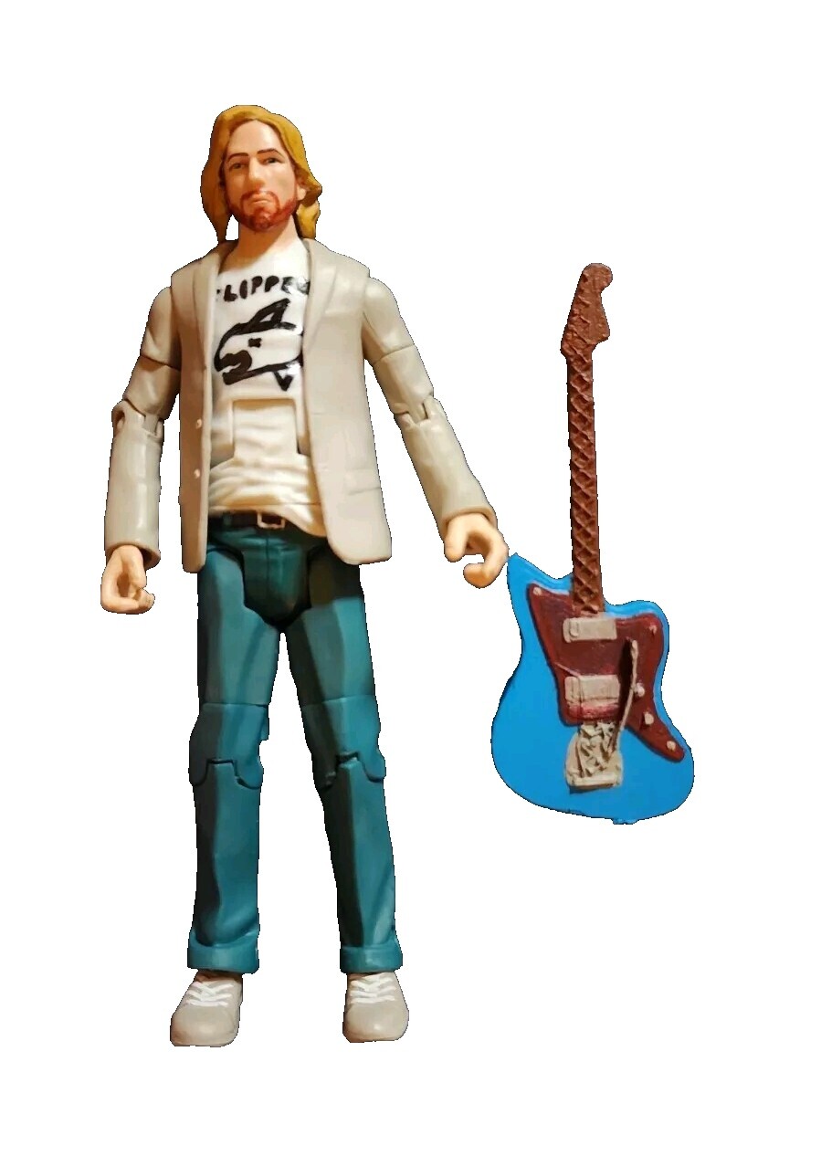 その他  Cobain 7 inch Action Figure by NECA NECA Kurt Cobain 7'' Action Figure with Skyblue Guitar for