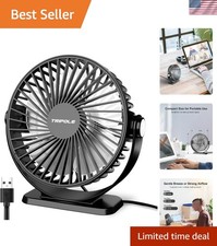 Stylish 5.1 Inch USB Mini Fan - 360  Adjustable, 3-Speed Cooling for Home Office