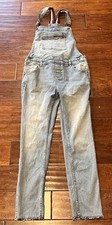VTG Tommy Hilfiger Blue 5 Pocket Women's 12 Denim Jeans Bib Overalls Coveralls