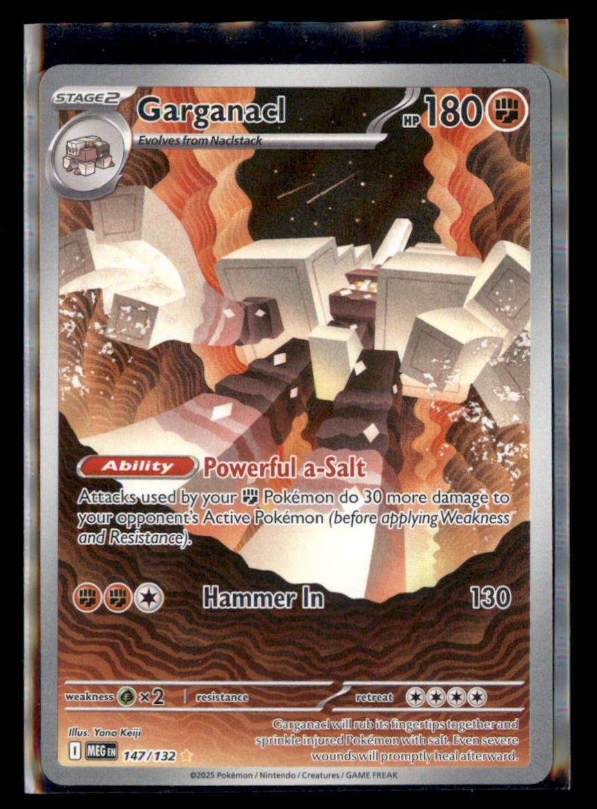 Garganacl Illustration Rare ME01: Mega Evolution 147/132 LP