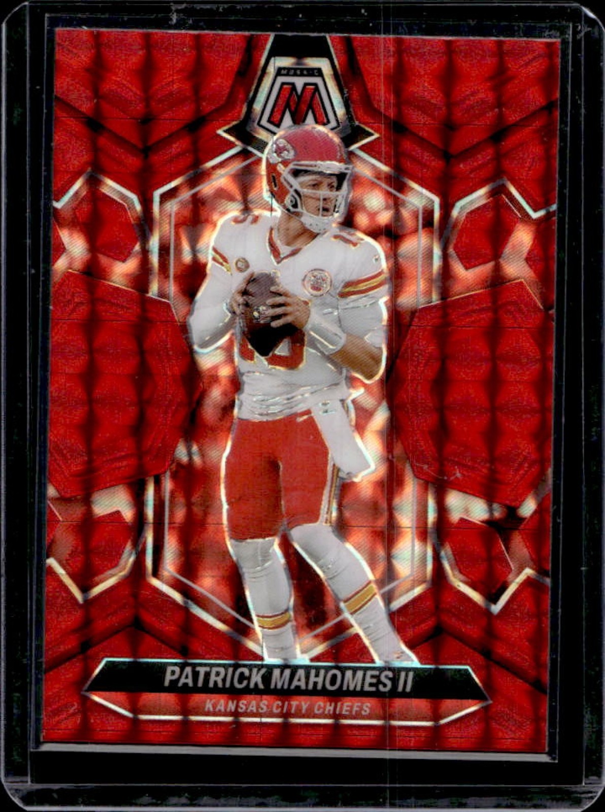 2024 Panini Mosaic Patrick Mahomes II Red Prizm #106 Chiefs