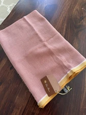 NEW w/ Tags! $925 LORO PIANA Cotton Cashmere Montserrat Scarf 78" x 29" Italy