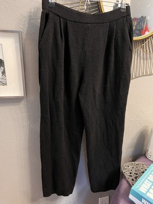 St John By Marie gray Pleated Black Pants Size 4