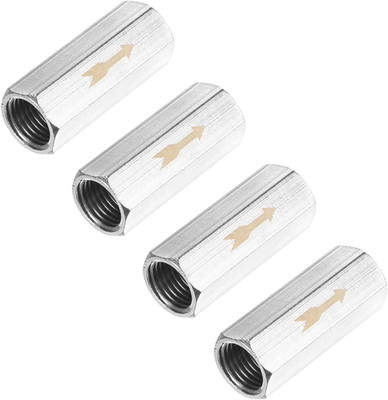 4-Pack Air Check Valve, 1/4'' Nickel Plating Copper One Way Non Return Female Thr