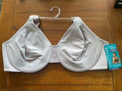 New Vanity Fair Lilac 76080 Beauty Back Underwire Minimizer 42C 44C