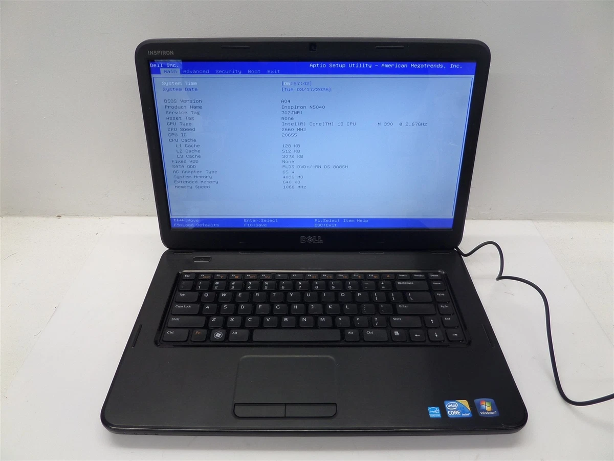Dell Intel Core i3 1st Gen. PC Laptops & Netbooks 15-15.9 in
