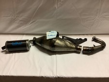 MARMITTA LEOVINCI HAND MADE CON SILENZIATORE IN CARBONIO PER GILERA TYPHOON