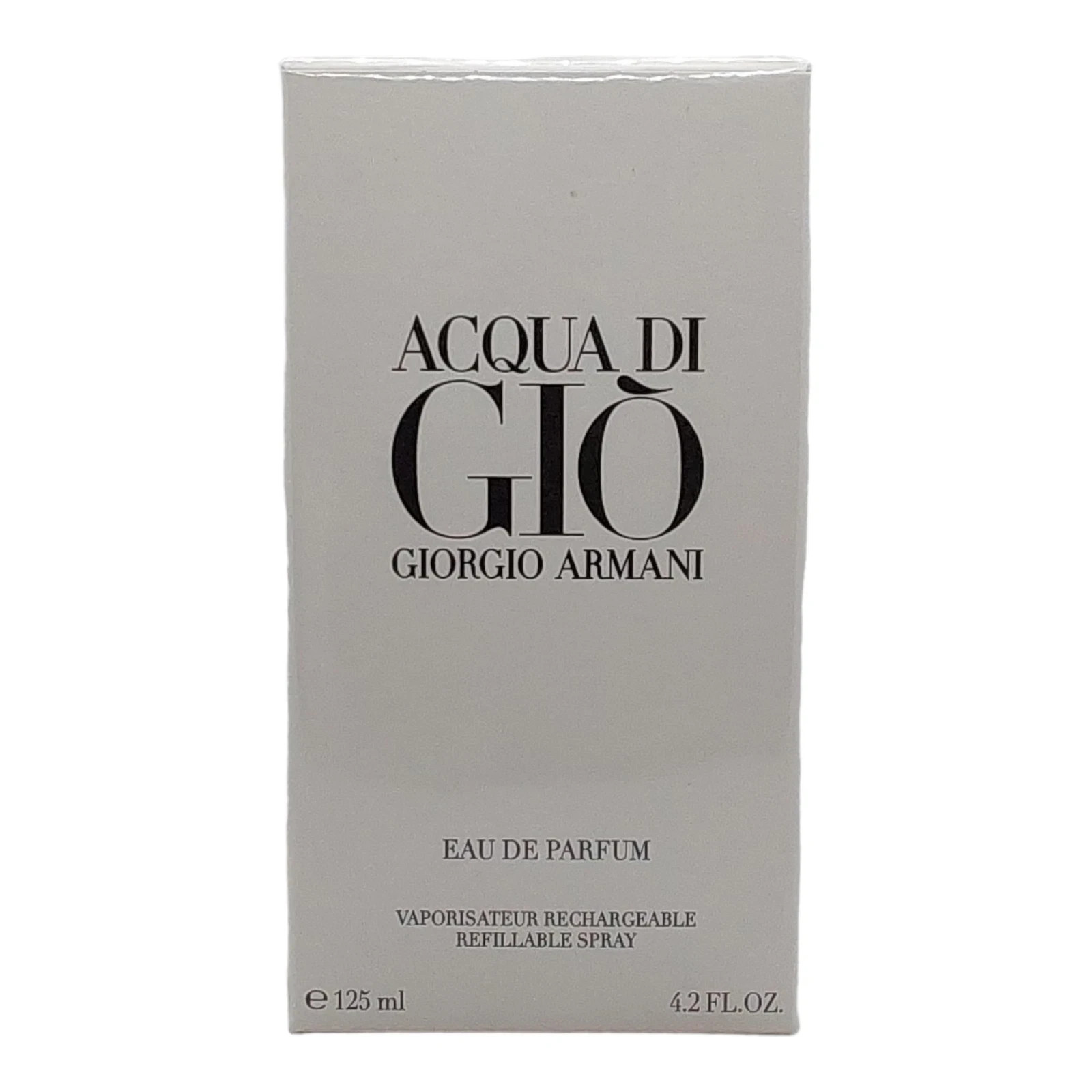 Giorgio Armani Acqua Di Gio for Men Eau De Parfum 4.2 oz 125ml Refillable New