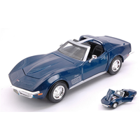 Chevrolet Corvette 1970 Metallic Blue 1:24 Maisto Auto Stradali -D- Neues Modell