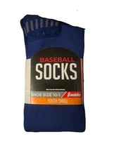 Franklin Youth Blue Baseball Socks Size Small (10-1)