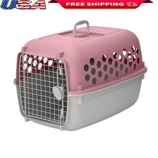 Portable Dog Kennel Heavy Duty Plastic Travel Crate Ventilated Design US