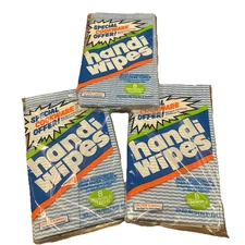 3 Vintage Handi Wipes Kitchen Cloths Lot 24x13” Total Of 24 Yellow/ White NEW FS