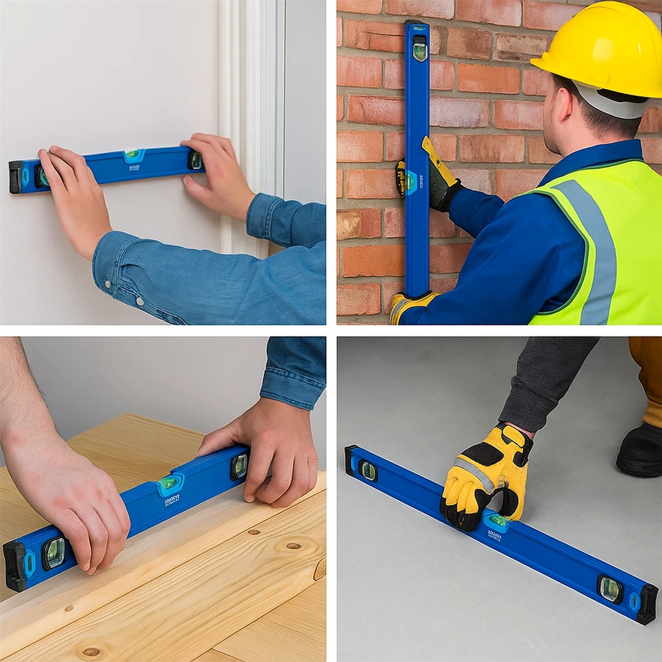 BlueSpot Spirit Level 1200mm 4Ft 48in 120cm 3 Vial Shockproof Levels - Image 3 of 4