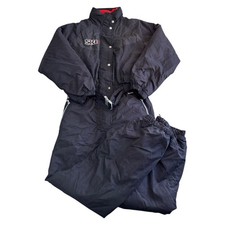 Tuta da sci Brugi vintage pezzo unico anni 90 retrò top notcher nera uomo piccola