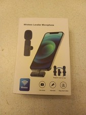Wireless Lavalier Microphone Audio Video Recording Mini Mic /iPhone NEW