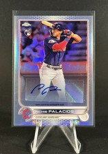 2022 Topps Chrome Richie Palacios RC Auto #AC-RPA Cleveland Guardians