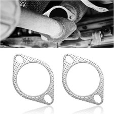 2 PCS 2.5" 2-Bolt Exhaust Flange Gasket Replacement, High-Temperature Material C