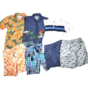 Kids Clothing Bundle 6-7 Old Navy Gymboree Carter Oshkosh Hawaiian Swim Shorts