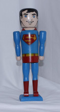 Vintage Superman Wood Nutcracker From 1979-arms  are fragile.