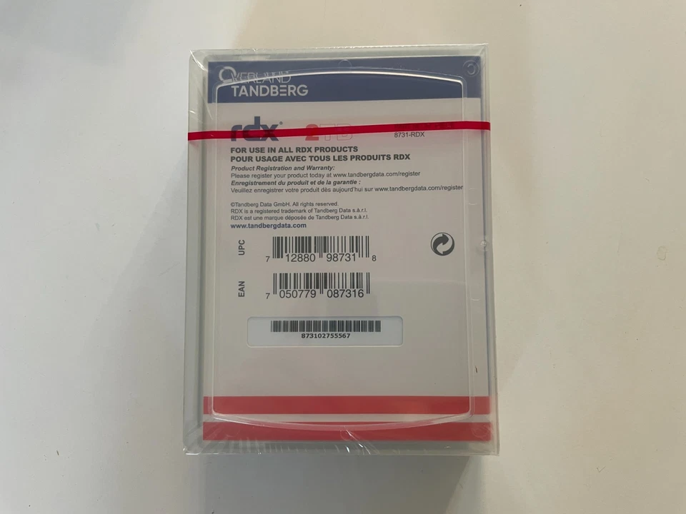 Overland Tandberg RDX Cartridge 2.0TB 8731-RDX NEU OVP - Bild 3 von 3