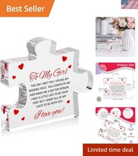 Personalized Engraved Acrylic Block Puzzle for Her - Perfect Valentine's Gift