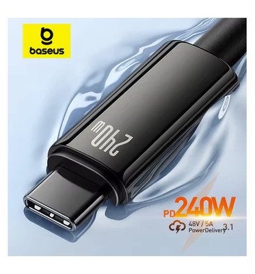 Baseus 240W USB C Fast Charging Cable Type C for iPhone Samsung