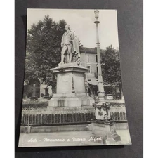 Cartolina Asti - Monumento a Vittorio Alfieri