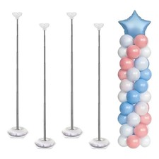Balloon Column Stand Kit, Set of 4   7ft Height Adjustable Balloon Arch St