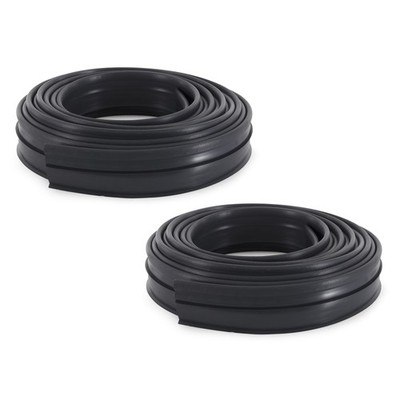 Suncast Professional Grade Dig In 60 Foot Landscape Edging Roll, Black (2 Pack)