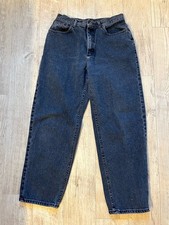 VTG Lee Mom Jeans Women Blue 80s Union Made in USA Workwear Dark Wash 14