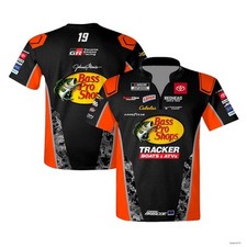 Custom Name On Back Joe Gibb Martin Jr Jersey Shirt Black/Orange Bass Hunting