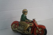 Vtg US Zone Germany SCHUCO CURVO 1000 Motorcycle Tin Lithograph Toy