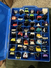 Vintage Hot Wheels 48 Car Carry Case Mattel Racing USA 2002 FULL WITH CARS