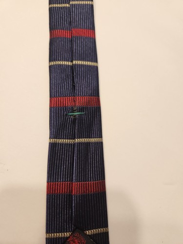 Tommy Hilfiger Ties. Set Of 2. 100% Silk. Classic Colors/red/blue/yellow/striped - Picture 3 of 14