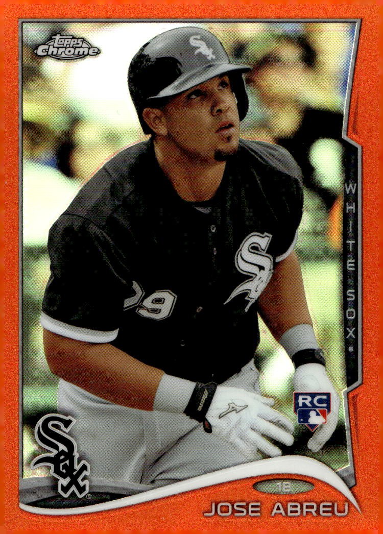 2014 Topps #496 Jose Abreu Orange Roolie RC