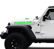 2 Adesivi Stickers cofano Fuoristrada  Jeep Rubicon 4X4 Off Road Jeep